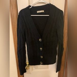 Black button down cardigan, size small